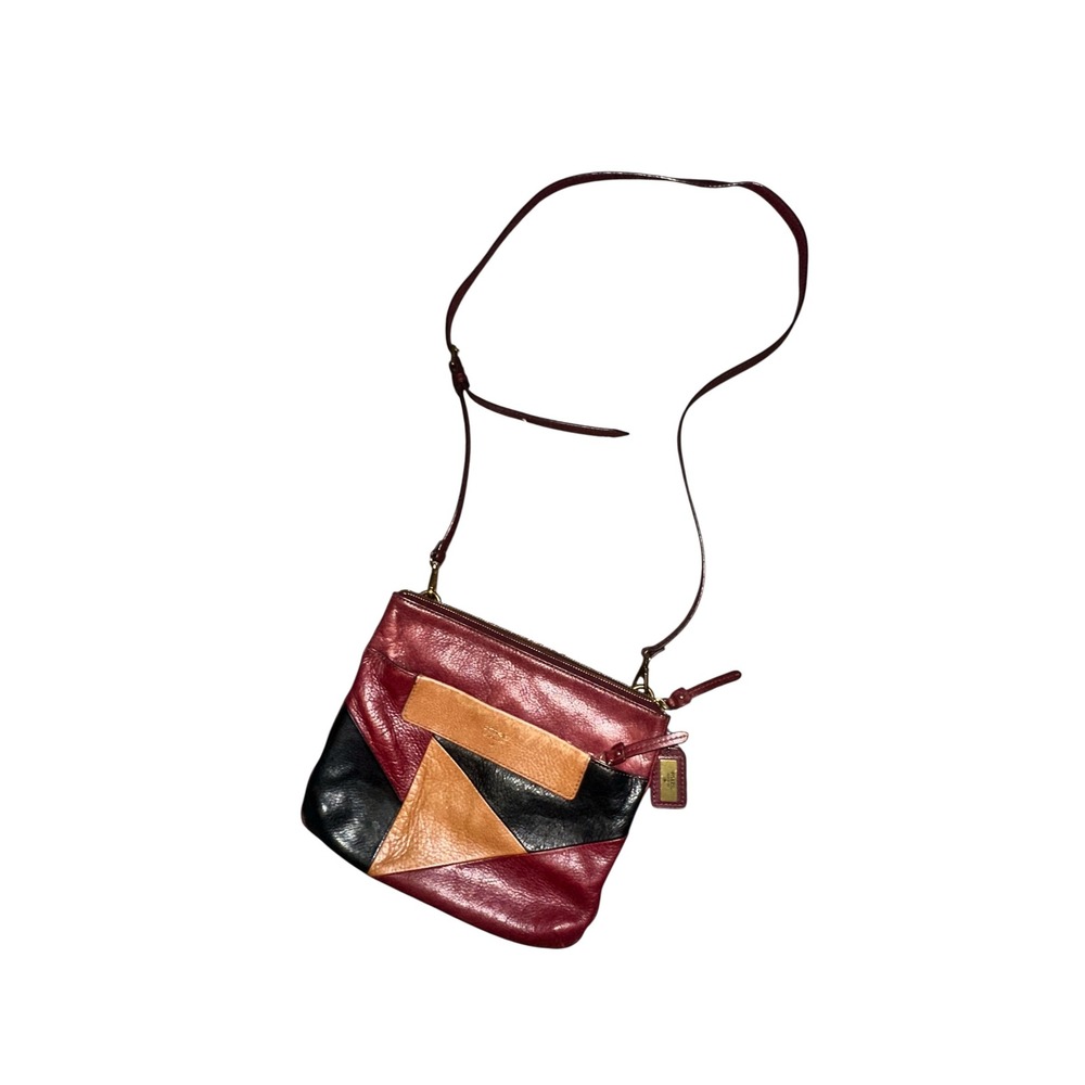 Fossil Multicolored Patchwork Leather Crossbody S… - image 1
